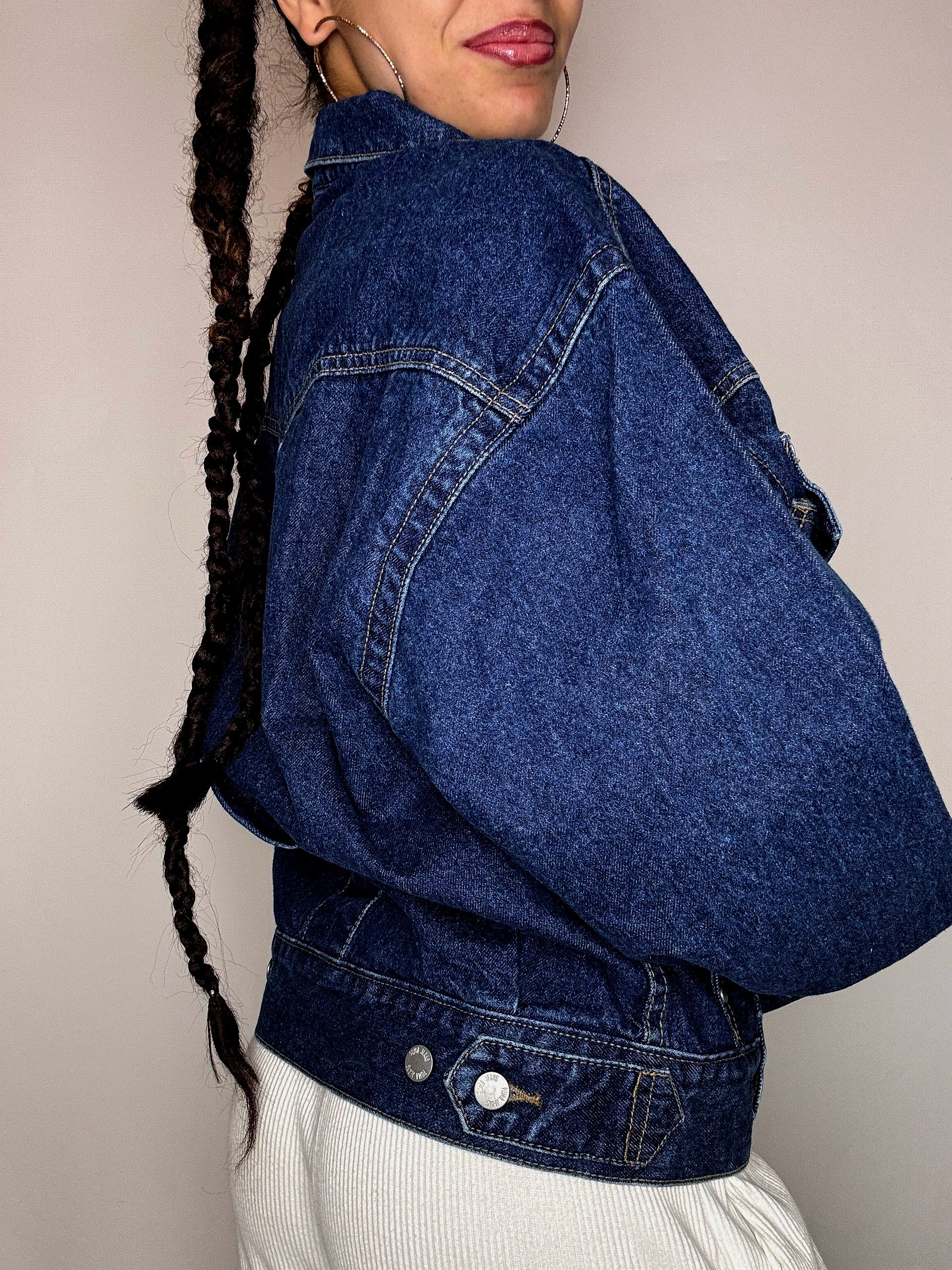 Veste en denim foncée PUMA M/L vintage