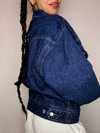 Veste en denim foncée PUMA M/L vintage