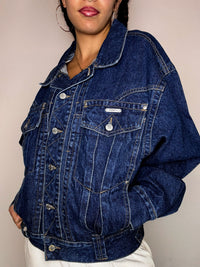 Veste en denim foncée PUMA M/L vintage