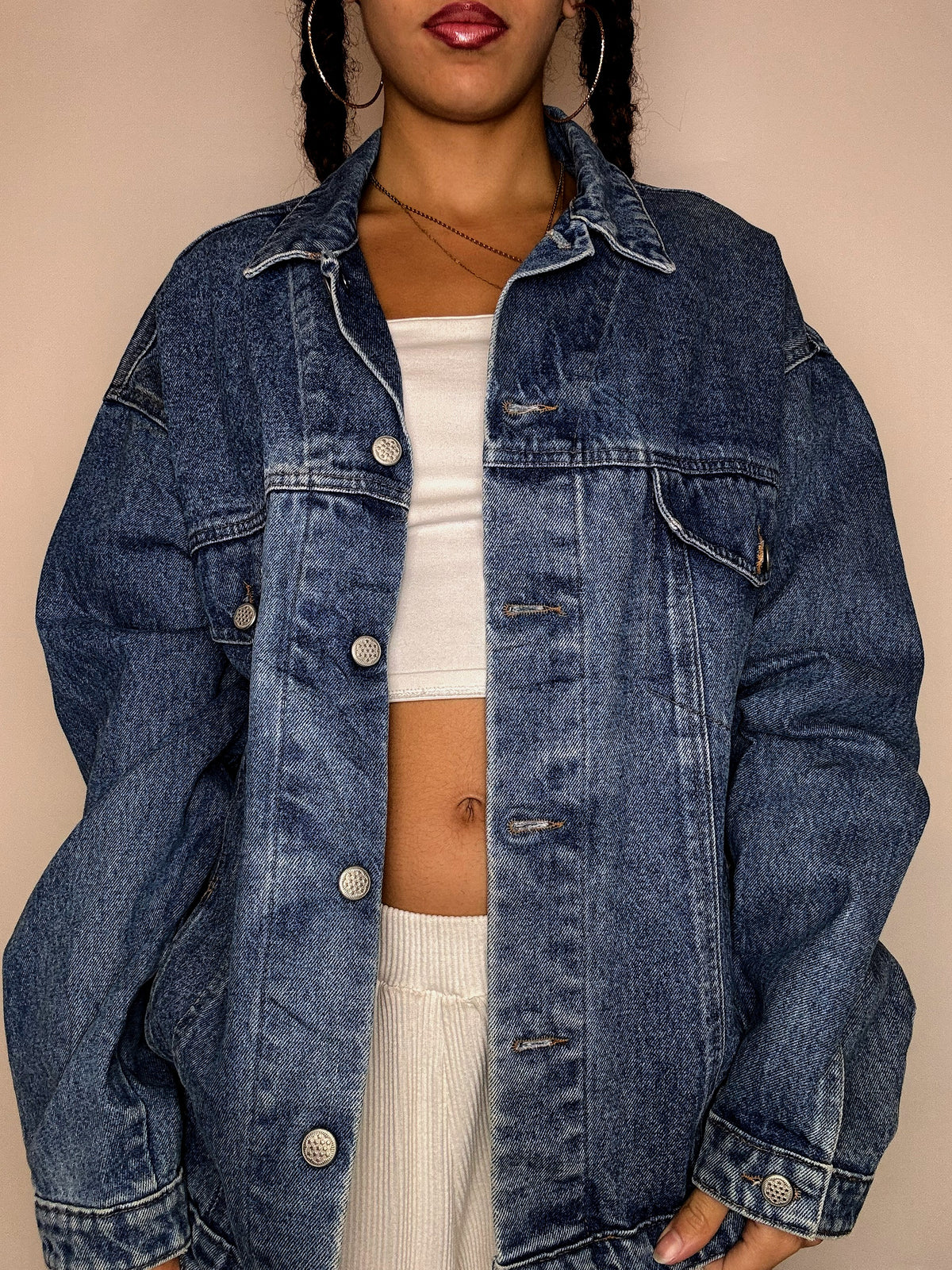 Veste en denim oversize XL vintage