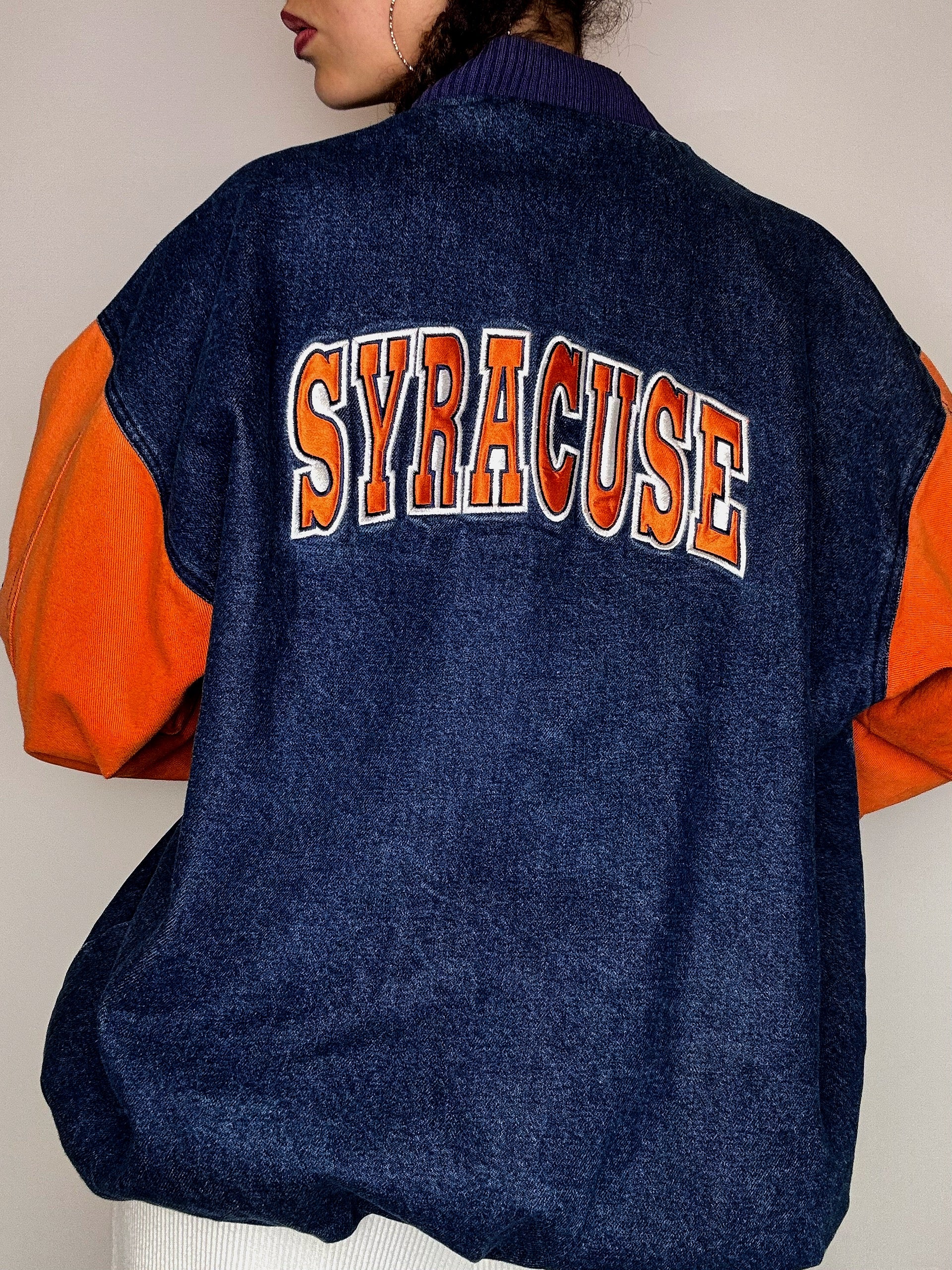 Vintage SYRACUSE XXL Jeans-Bomberjacke