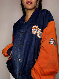 Vintage SYRACUSE XXL Jeans-Bomberjacke