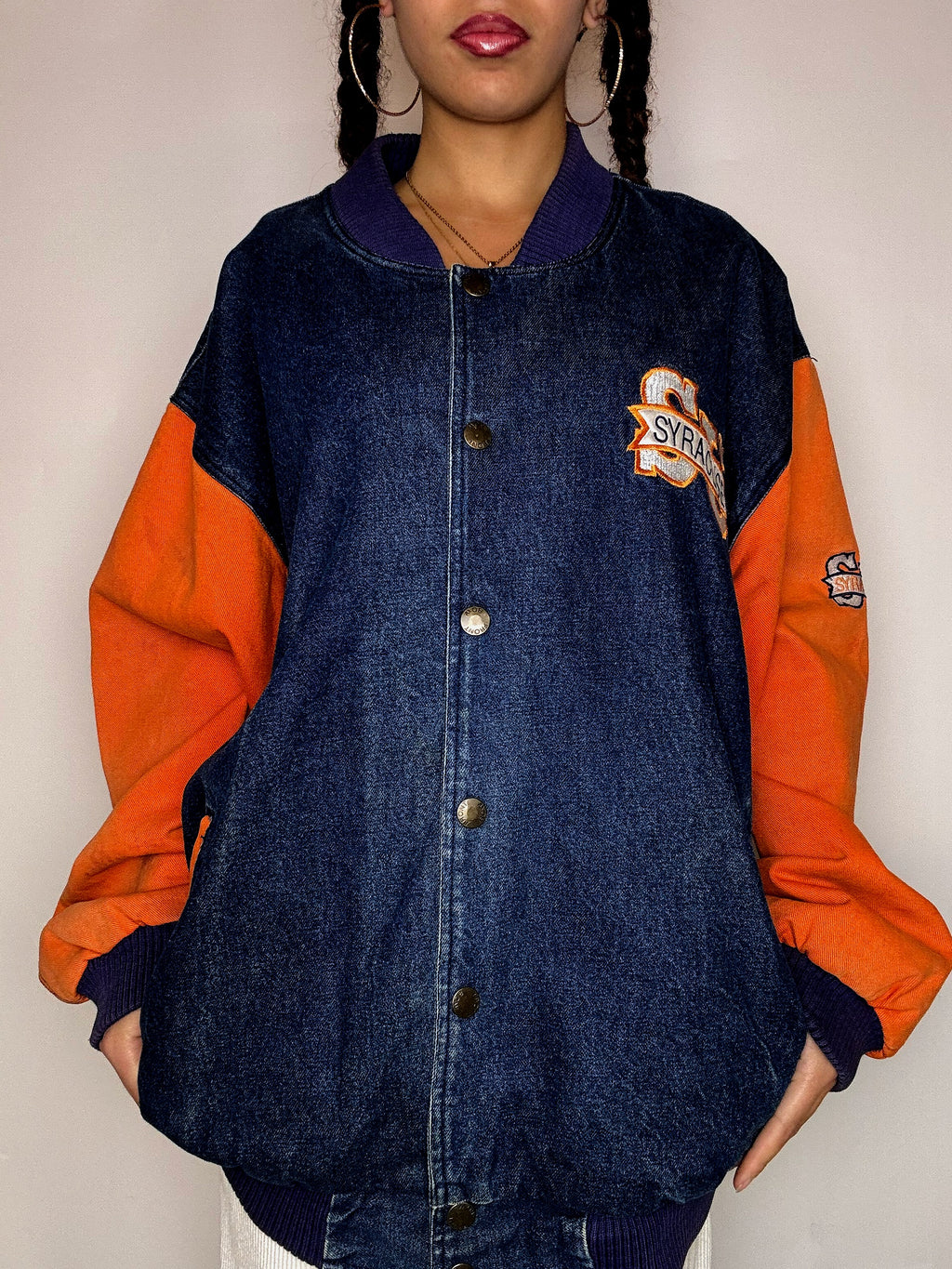 Vintage SYRACUSE XXL Jeans-Bomberjacke