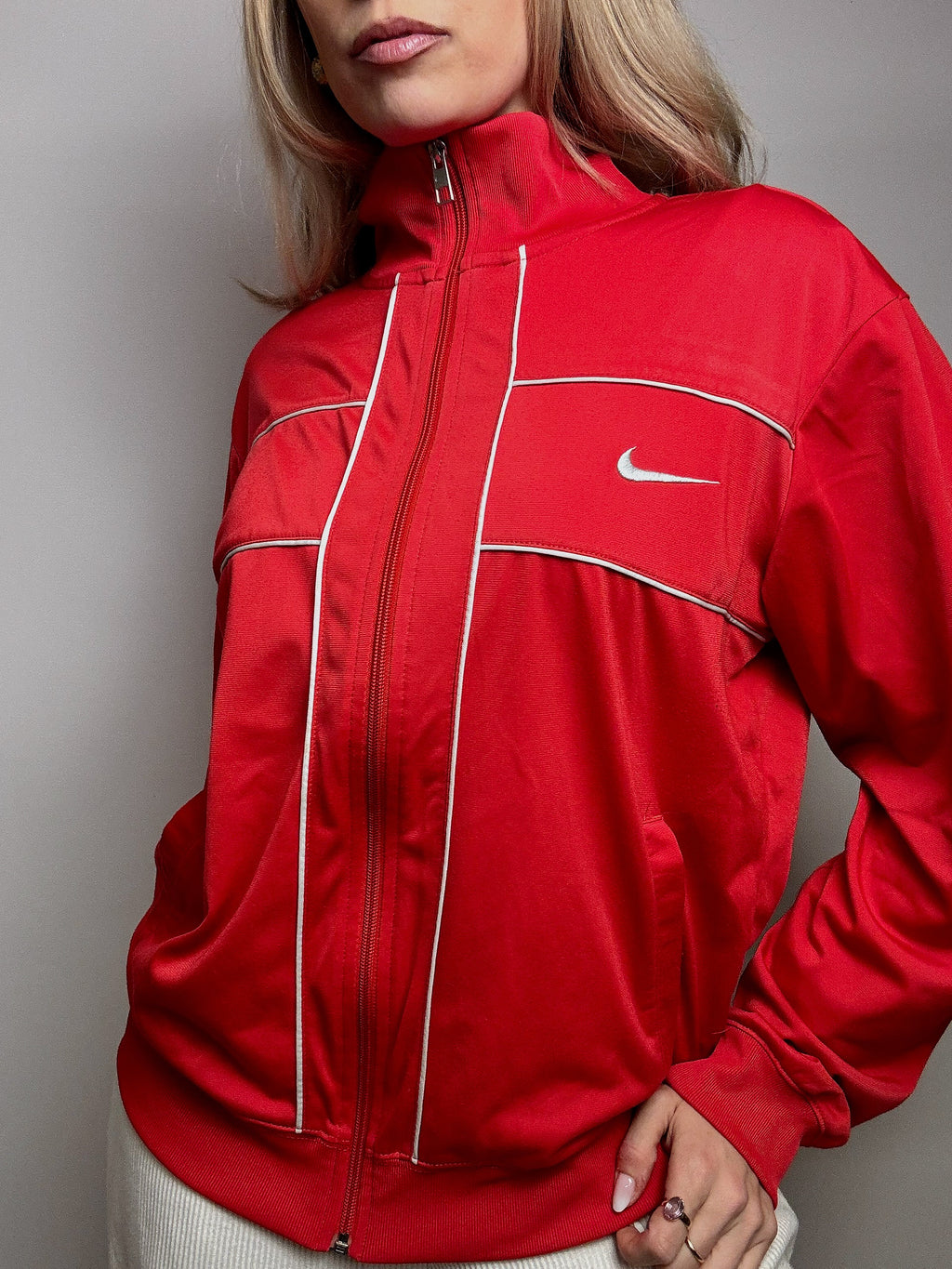 Jacket de sport rouge NIKE M/L vintage