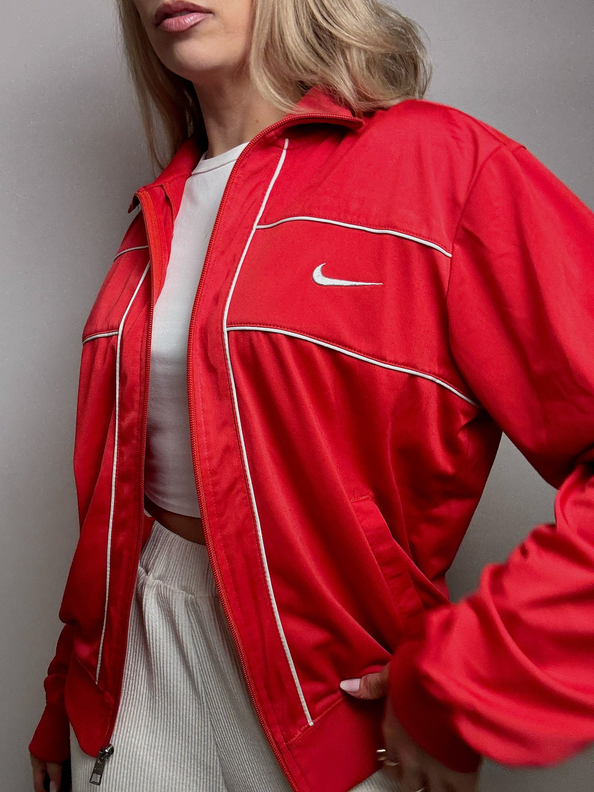 Jacket de sport rouge NIKE M/L vintage