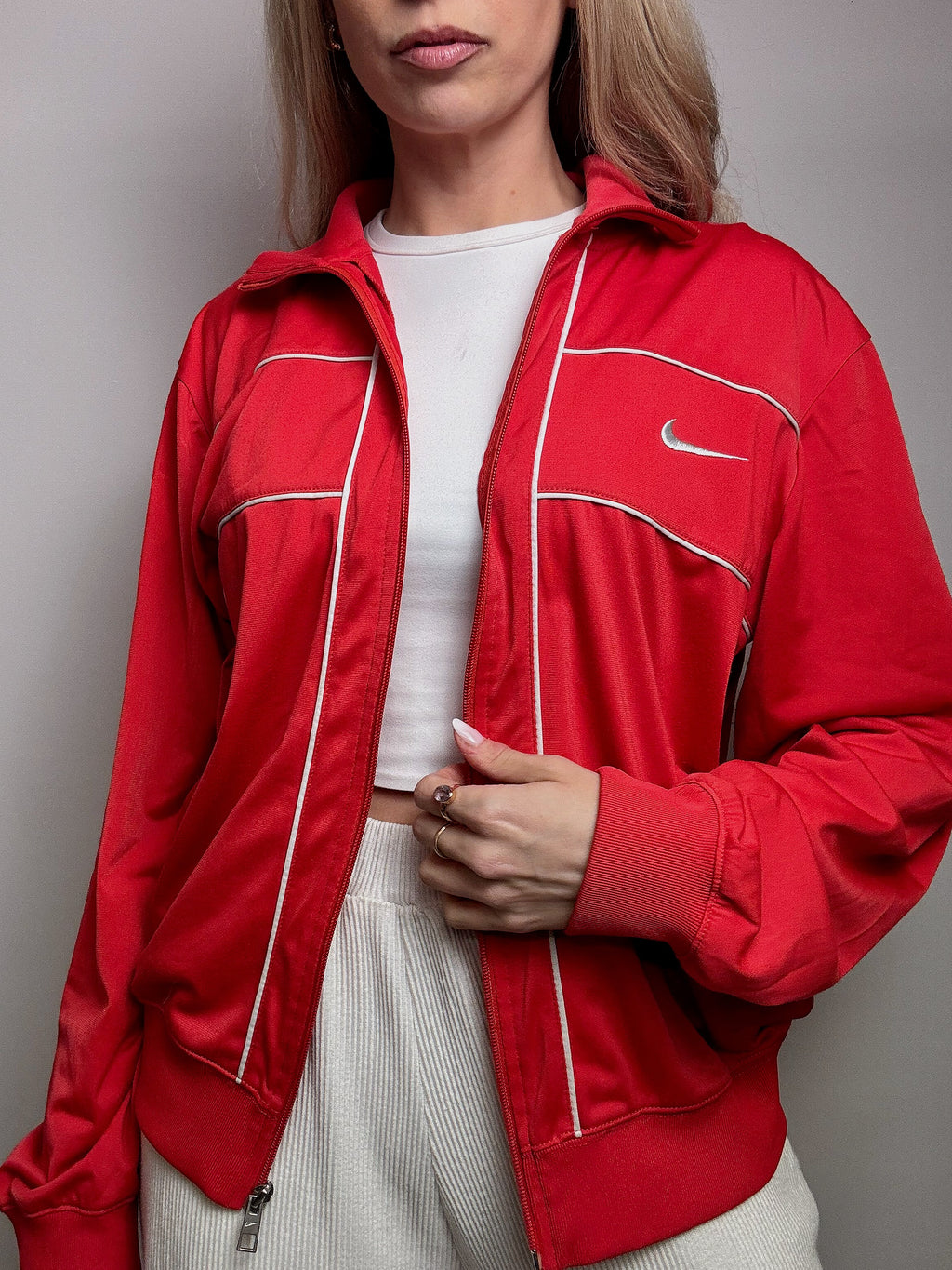 Jacket de sport rouge NIKE M/L vintage