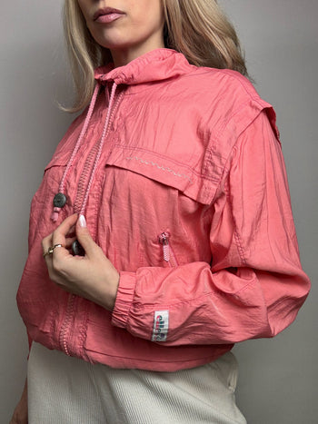 Veste de sport rose ELLESSE M vintage