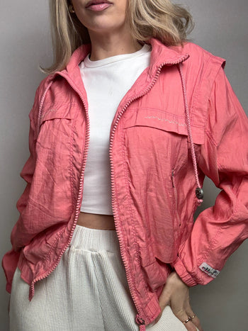 Veste de sport rose ELLESSE M vintage