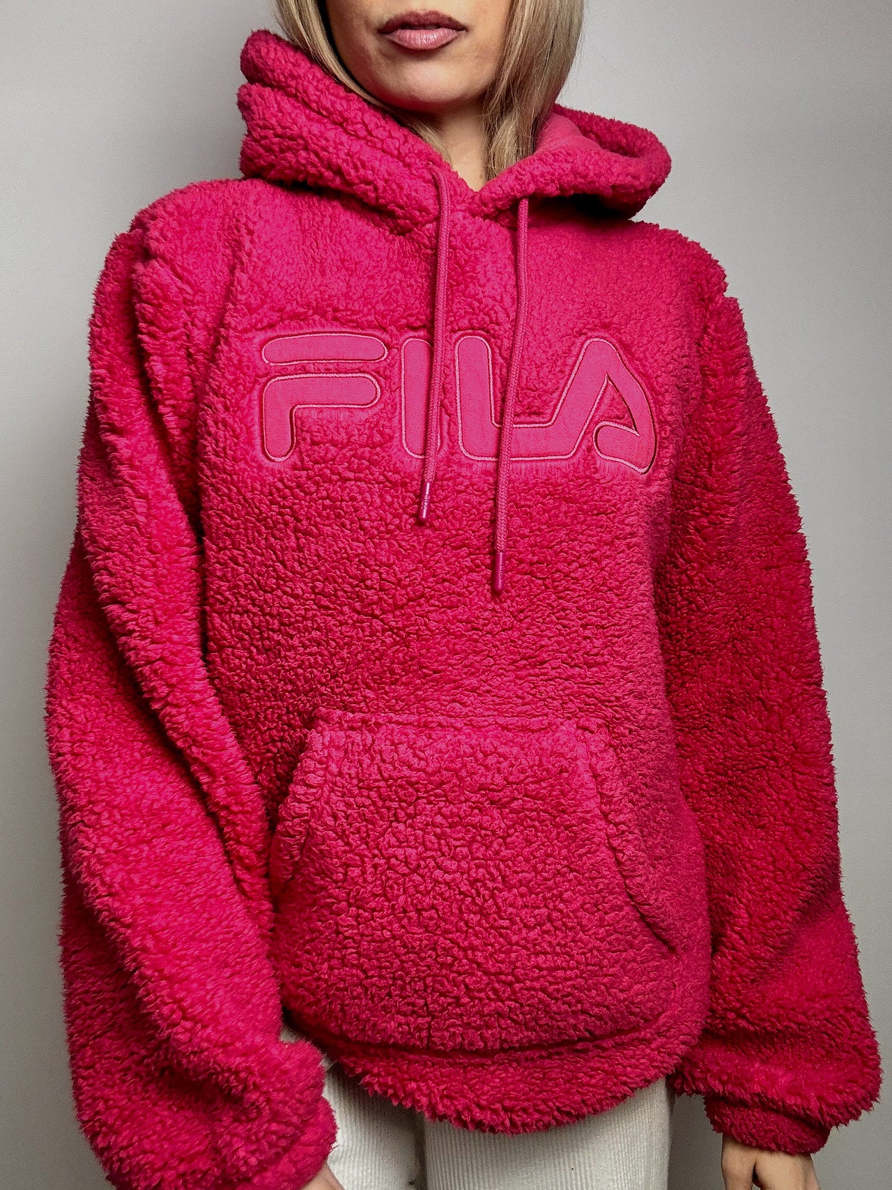 FILA L vintage pink thick fleece