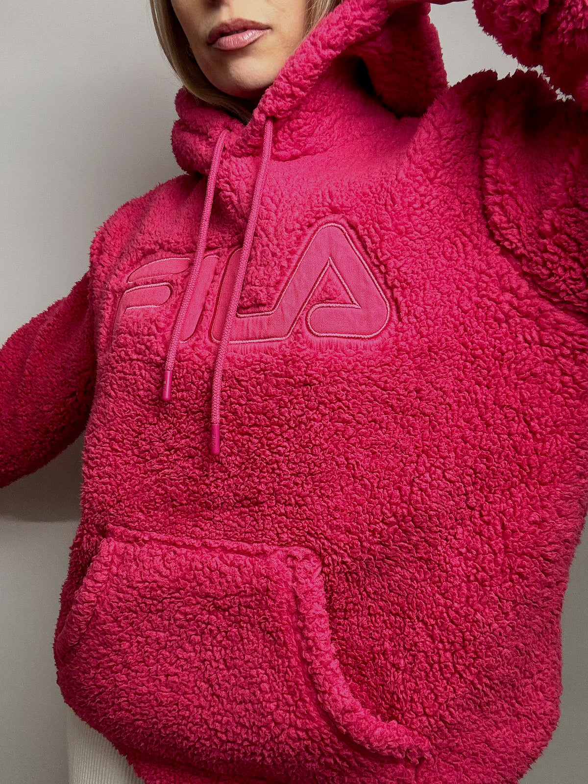 FILA L vintage pink thick fleece