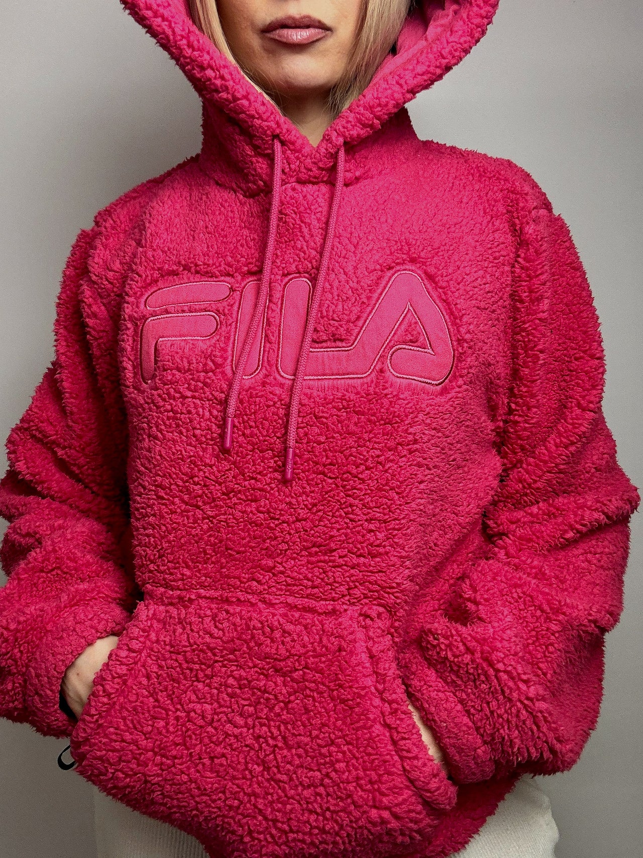 FILA L vintage pink thick fleece