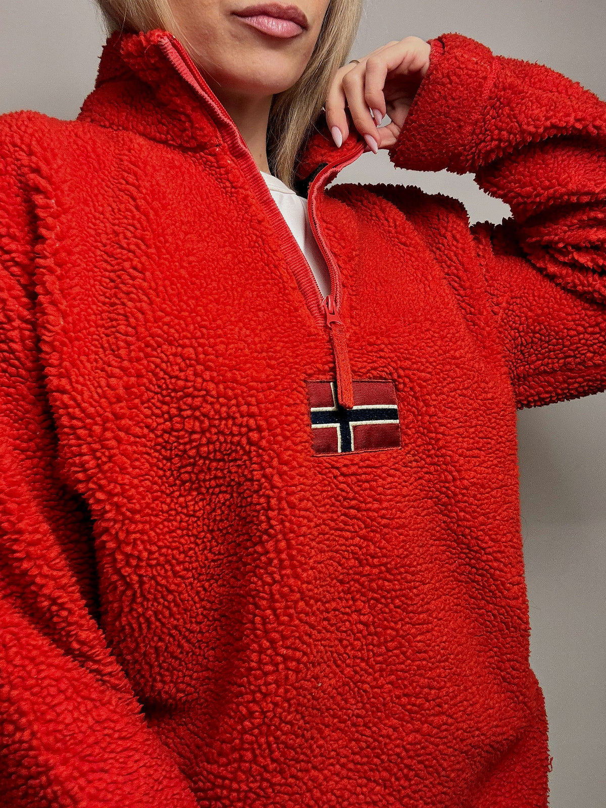 NAPAPIJRI L Vintage Red Thick Fleece