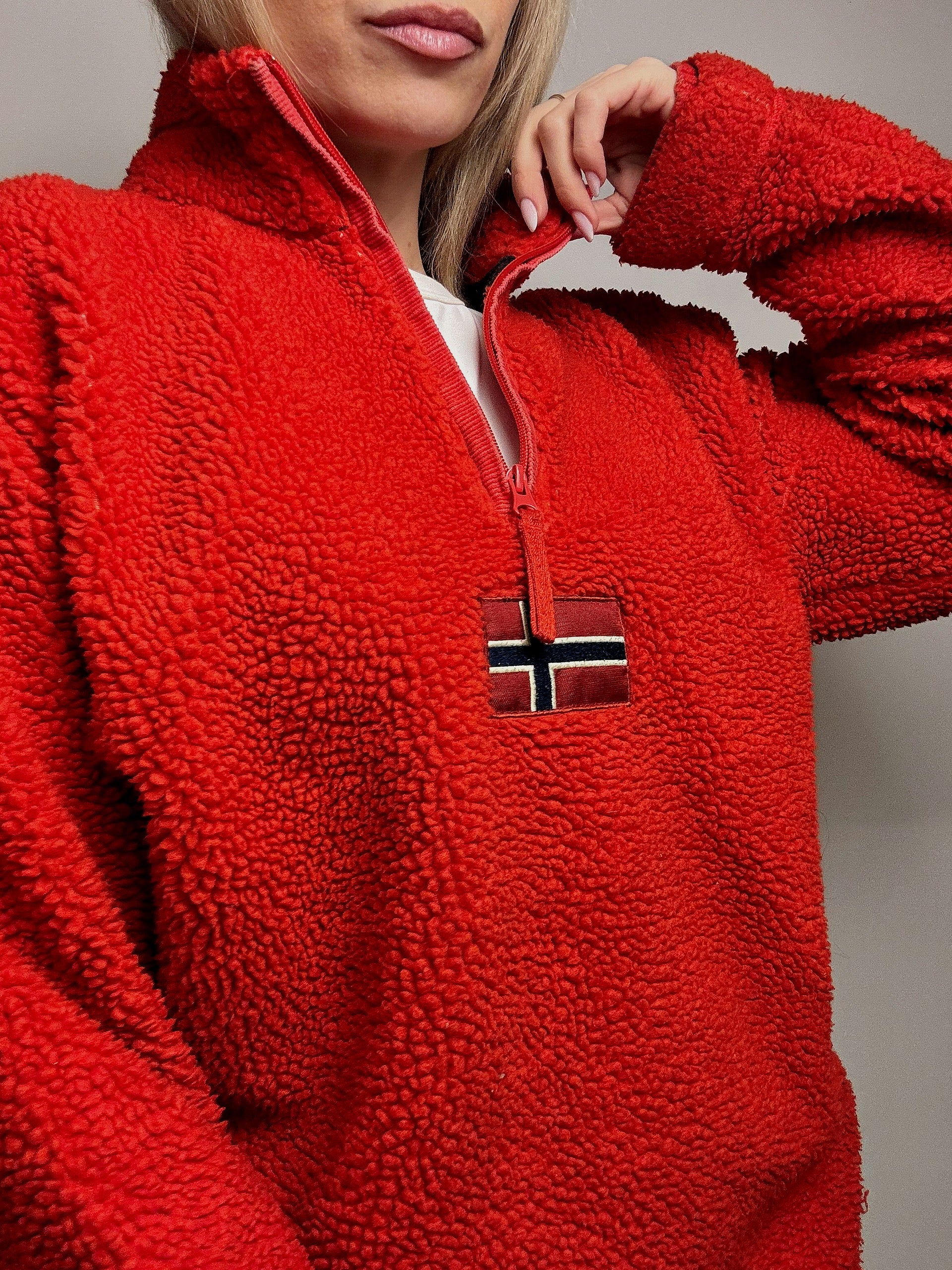 NAPAPIJRI L Vintage Red Thick Fleece