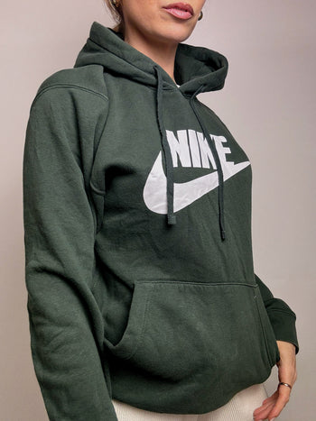 NIKE M Vintage Grüner Hoodie