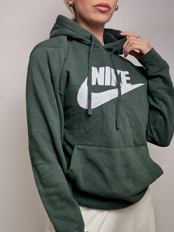 NIKE M Vintage Grüner Hoodie