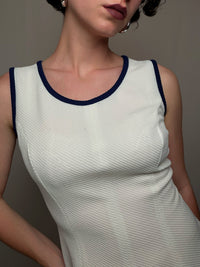 Robe patineuse blanche S/M vintage