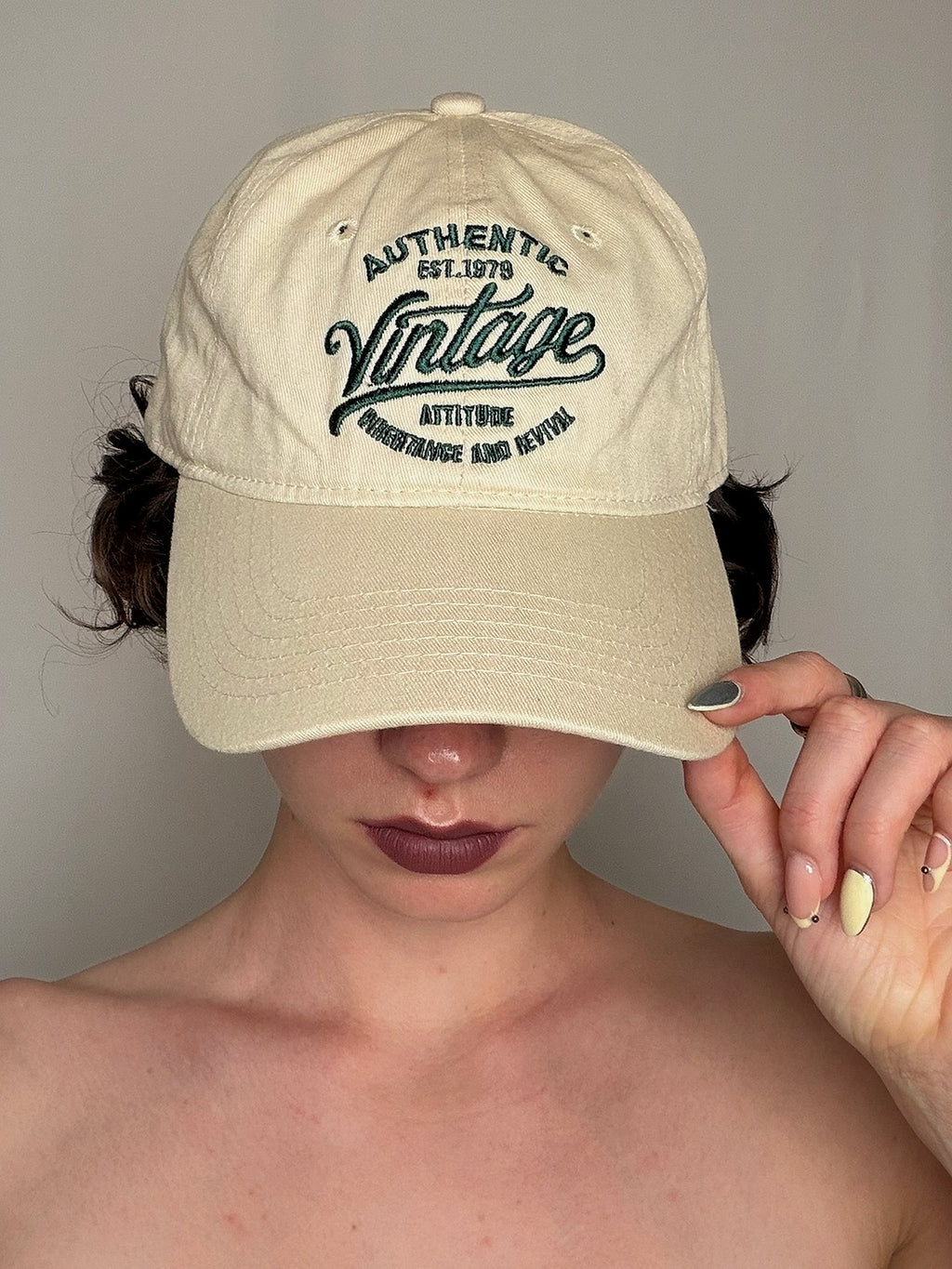 Casquette ajustable vintage