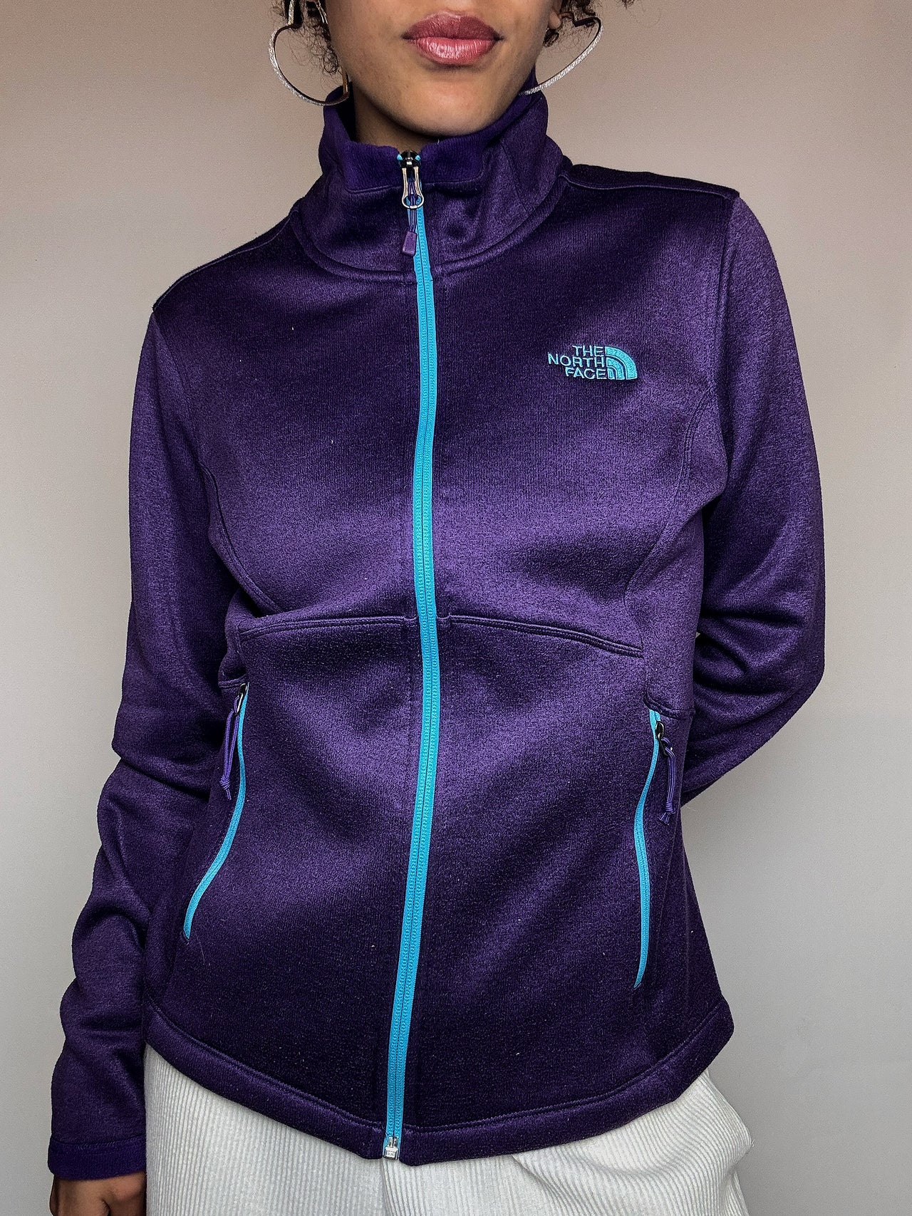 ADIDAS L Vintage schwarze Sportjacke