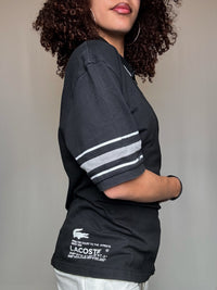 Polo noir Lacoste L vintage