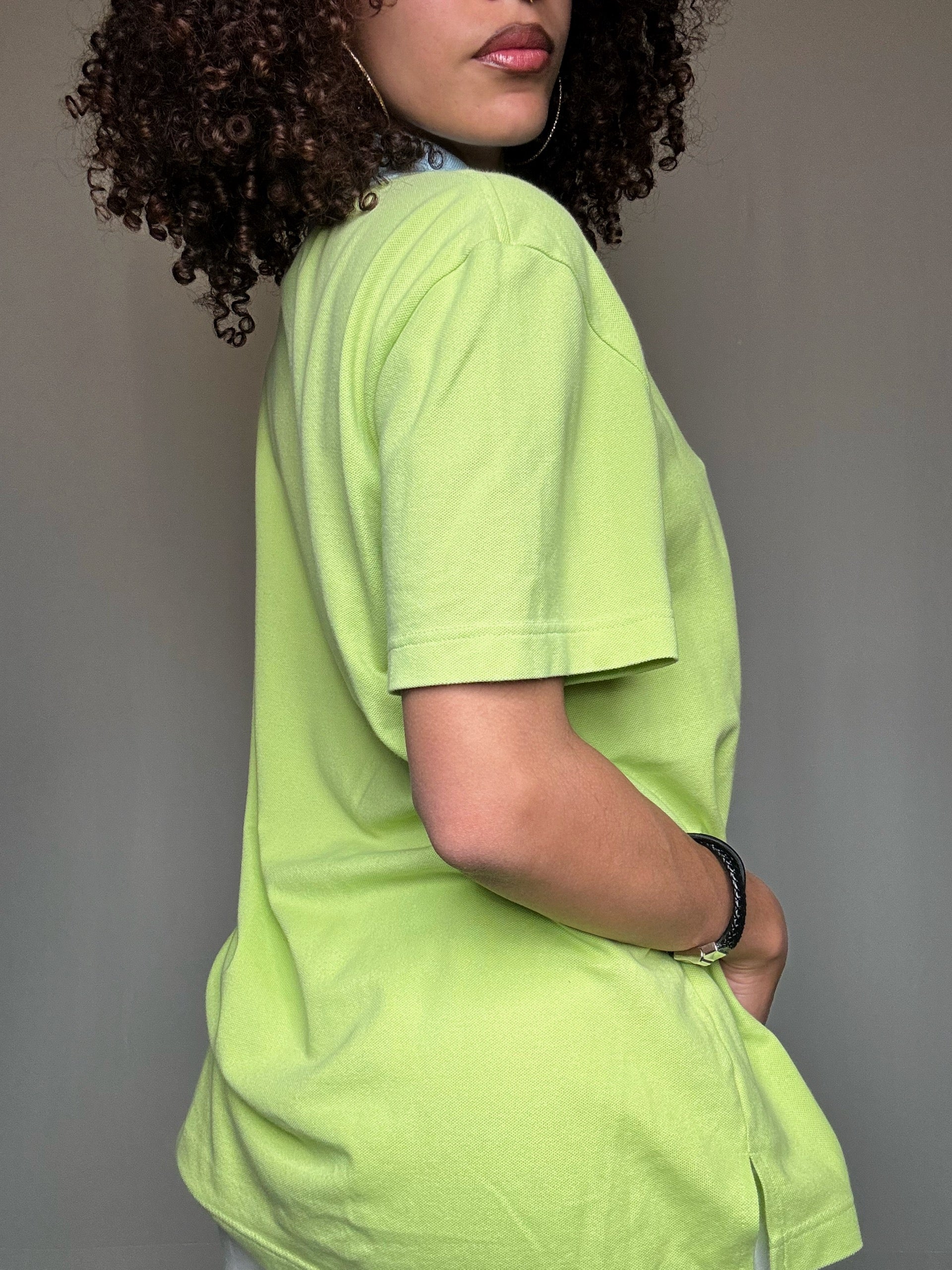 Polo bicolore Lacoste L vintage