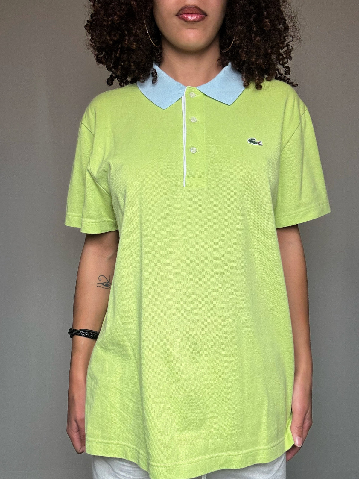 Polo bicolore Lacoste L vintage