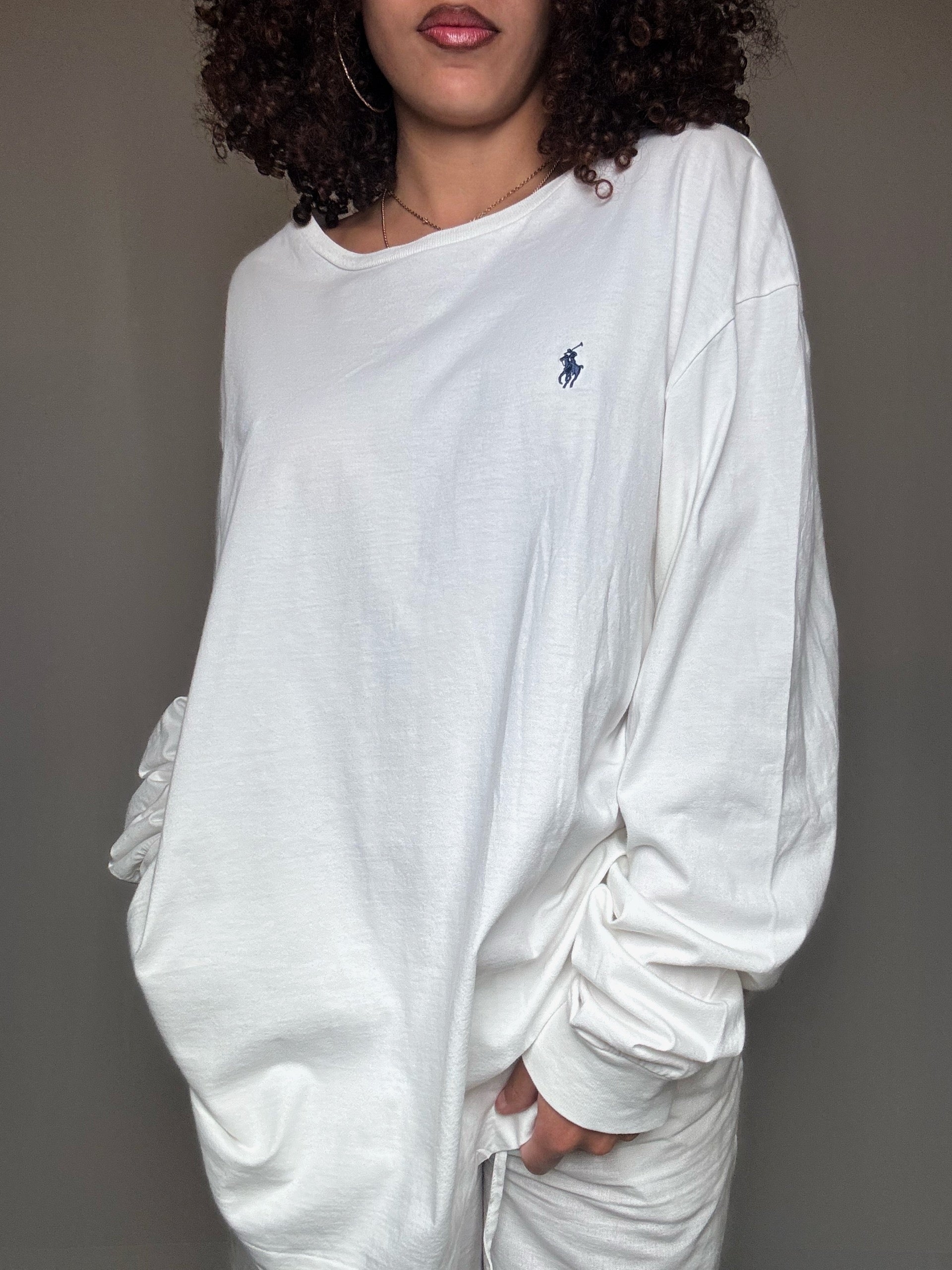 Tshirt blanc Ralph Lauren XL vintage