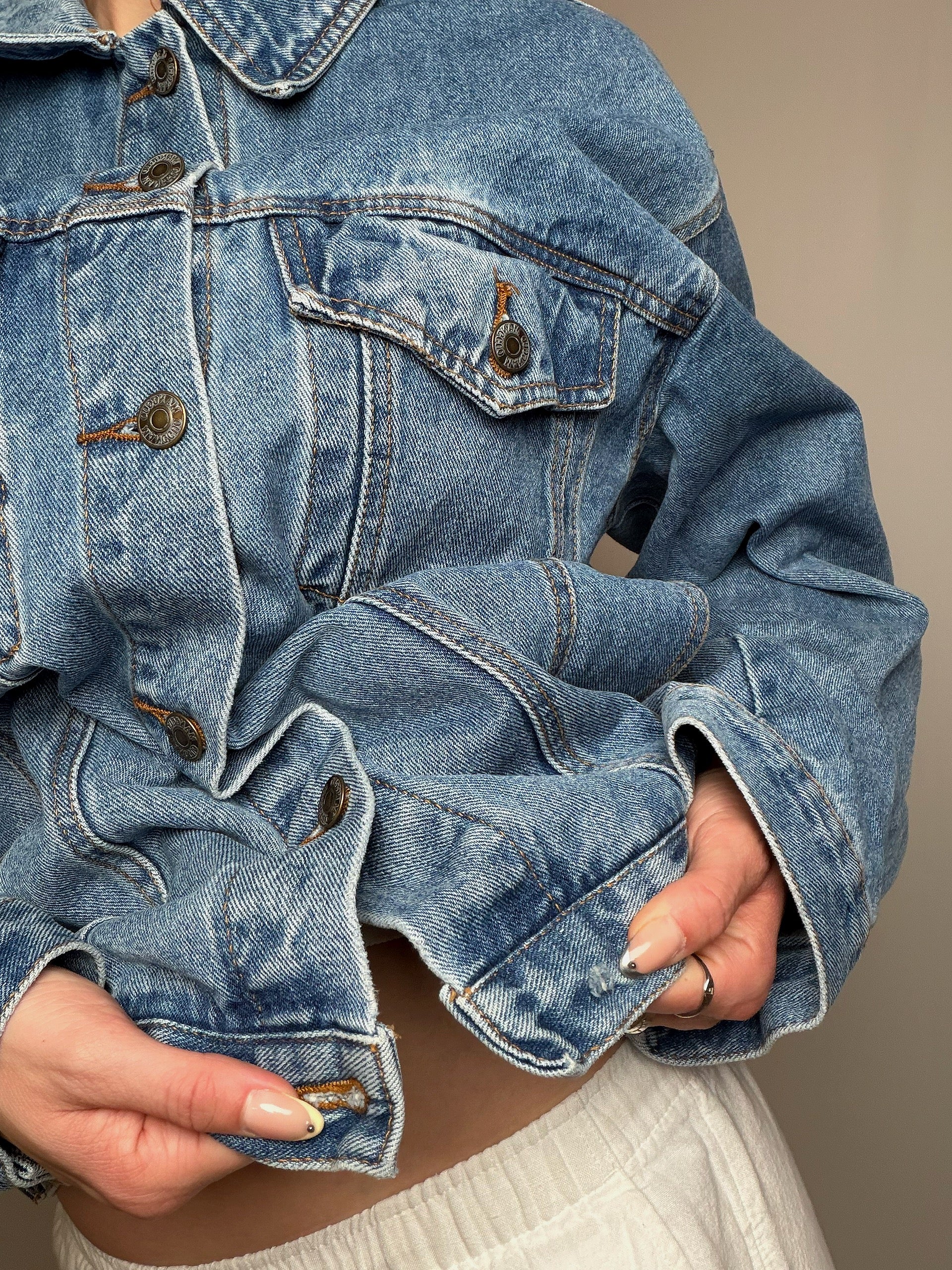 Veste en denim oversized M vintage