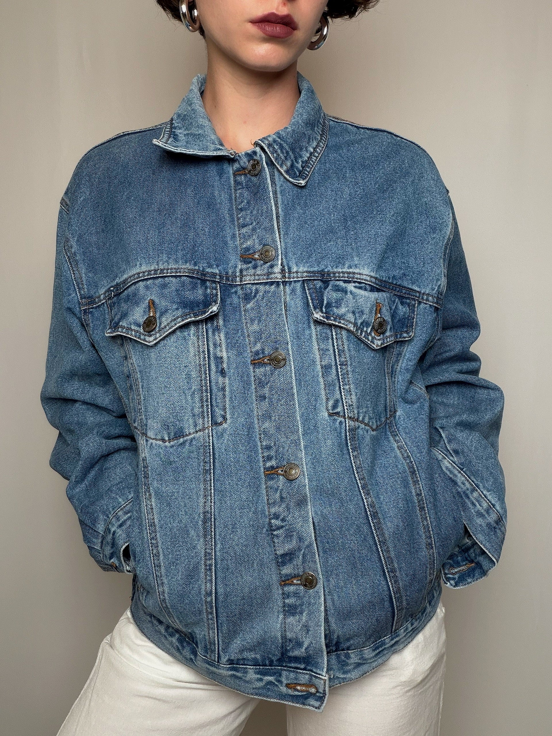 Veste en denim oversized M vintage