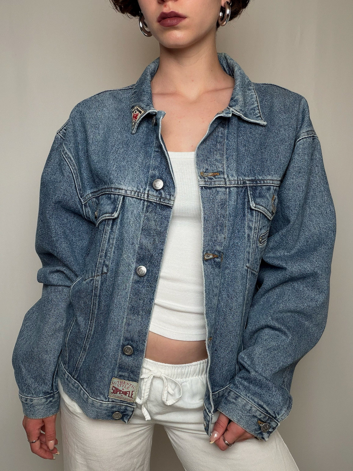 Veste en denim oversized Superifle XXL vintage
