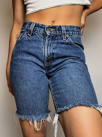 Short  en jean foncé LEVI'S XS/S vintage