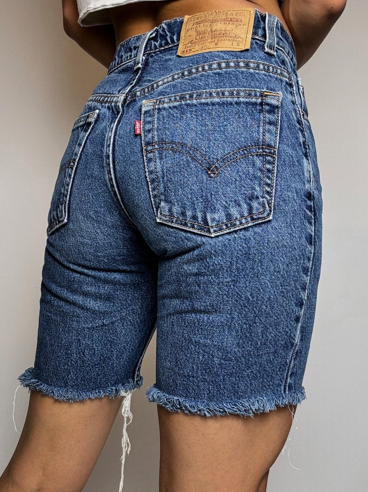 Short  en jean foncé LEVI'S XS/S vintage