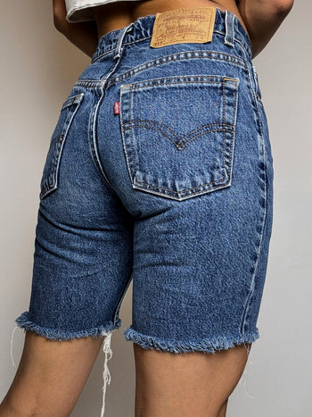 Short  en jean foncé LEVI'S XS/S vintage