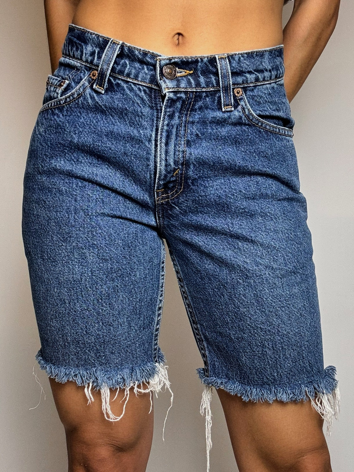Short  en jean foncé LEVI'S XS/S vintage