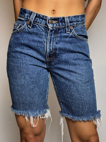 Short  en jean foncé LEVI'S XS/S vintage