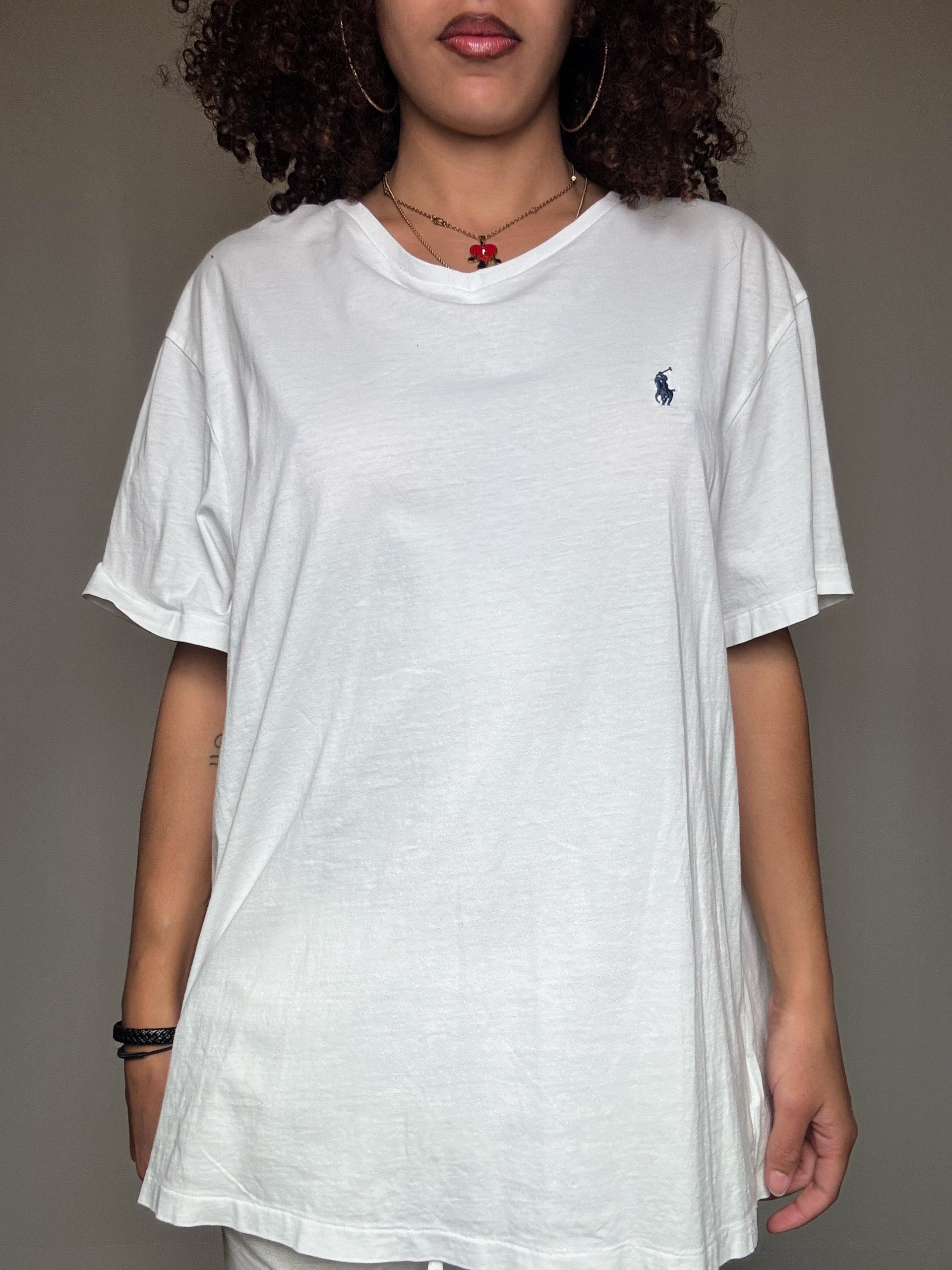 Tshirt blanc Ralph Lauren XL vintage