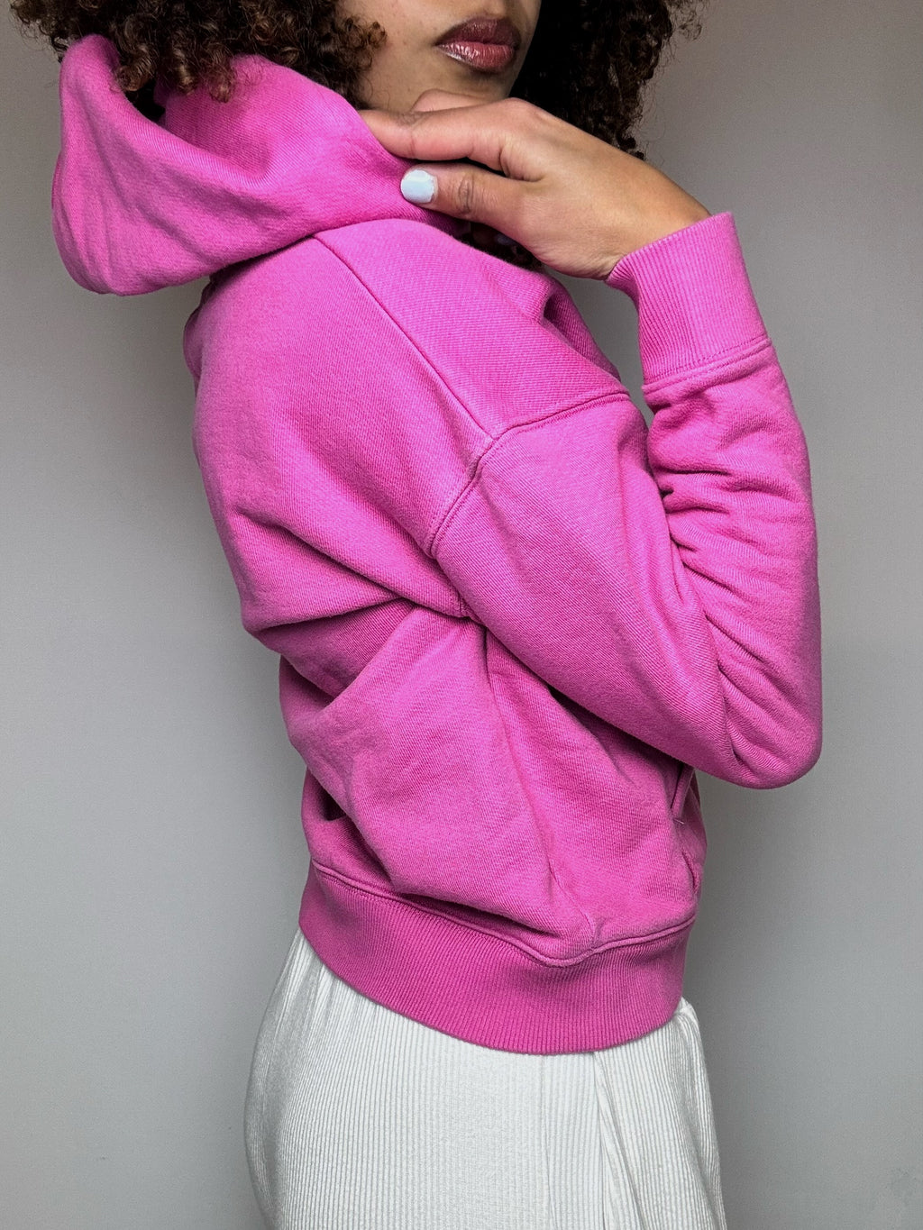 Sweat à capuche rose TOMMY HILFIGER S vintage