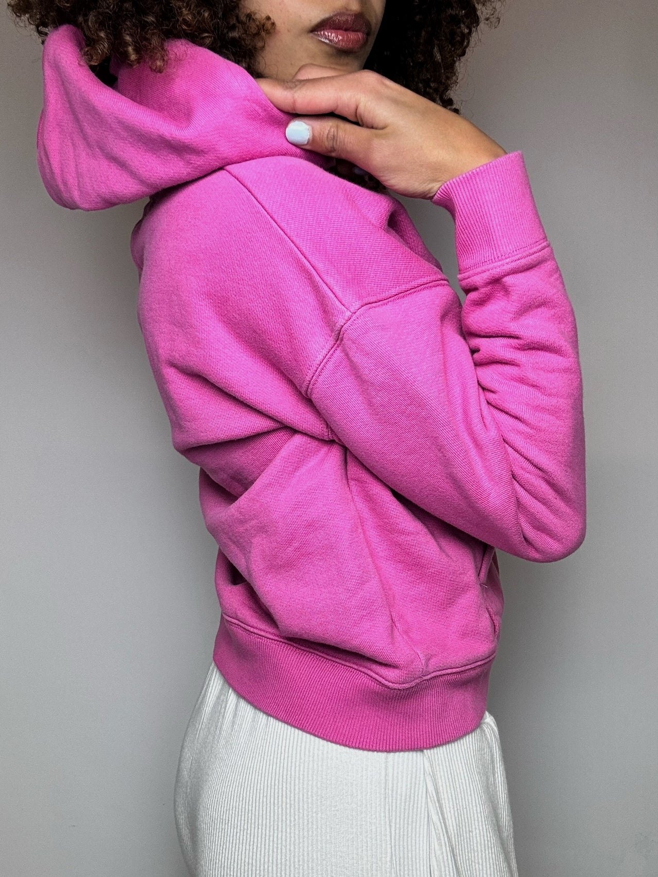 Sweat à capuche rose TOMMY HILFIGER S vintage