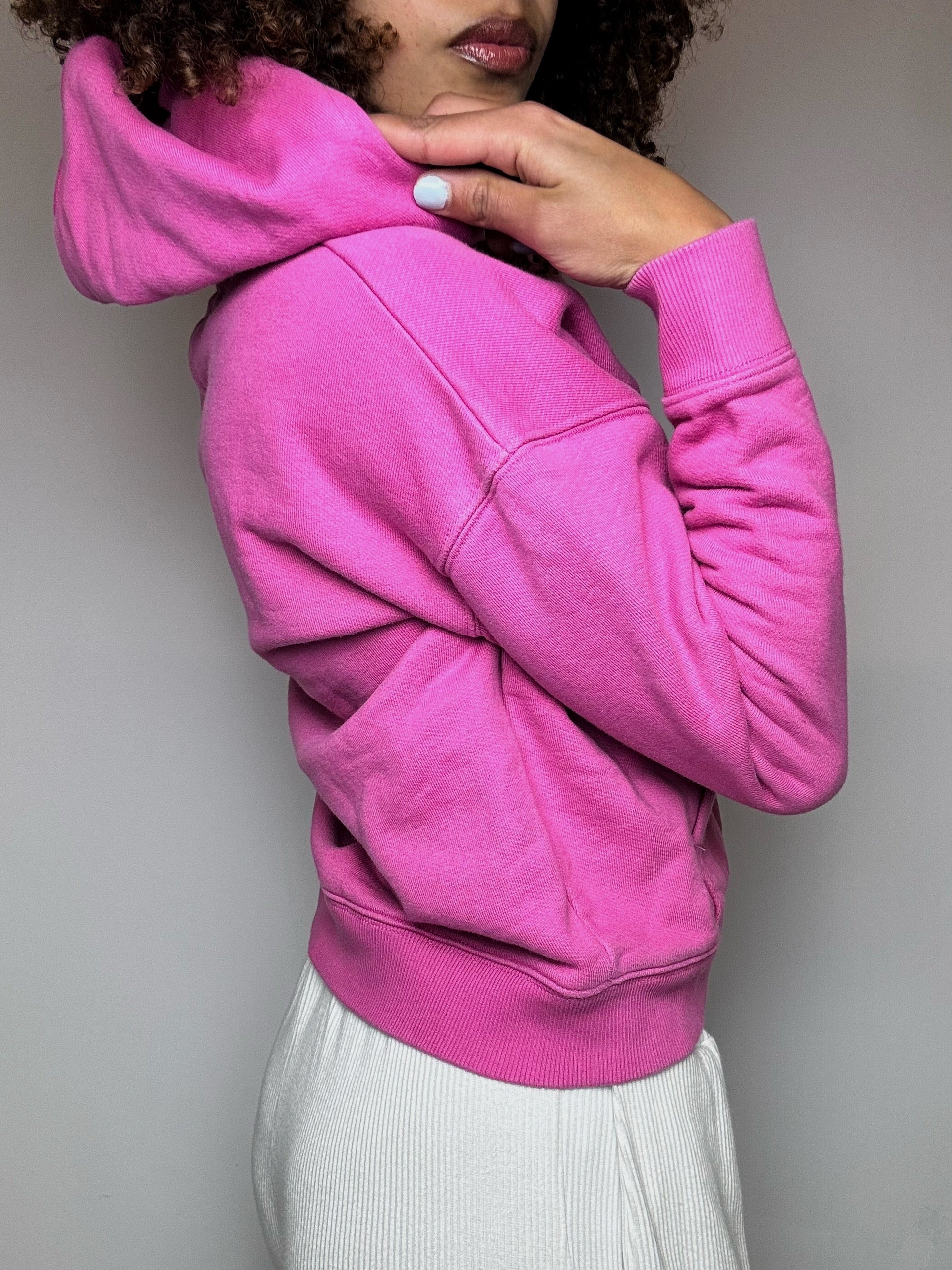 Sweat à capuche rose TOMMY HILFIGER S vintage