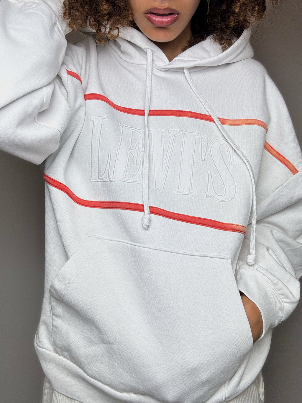 LEVI'S Vintage-Hoodie, weiß, Größe S/M