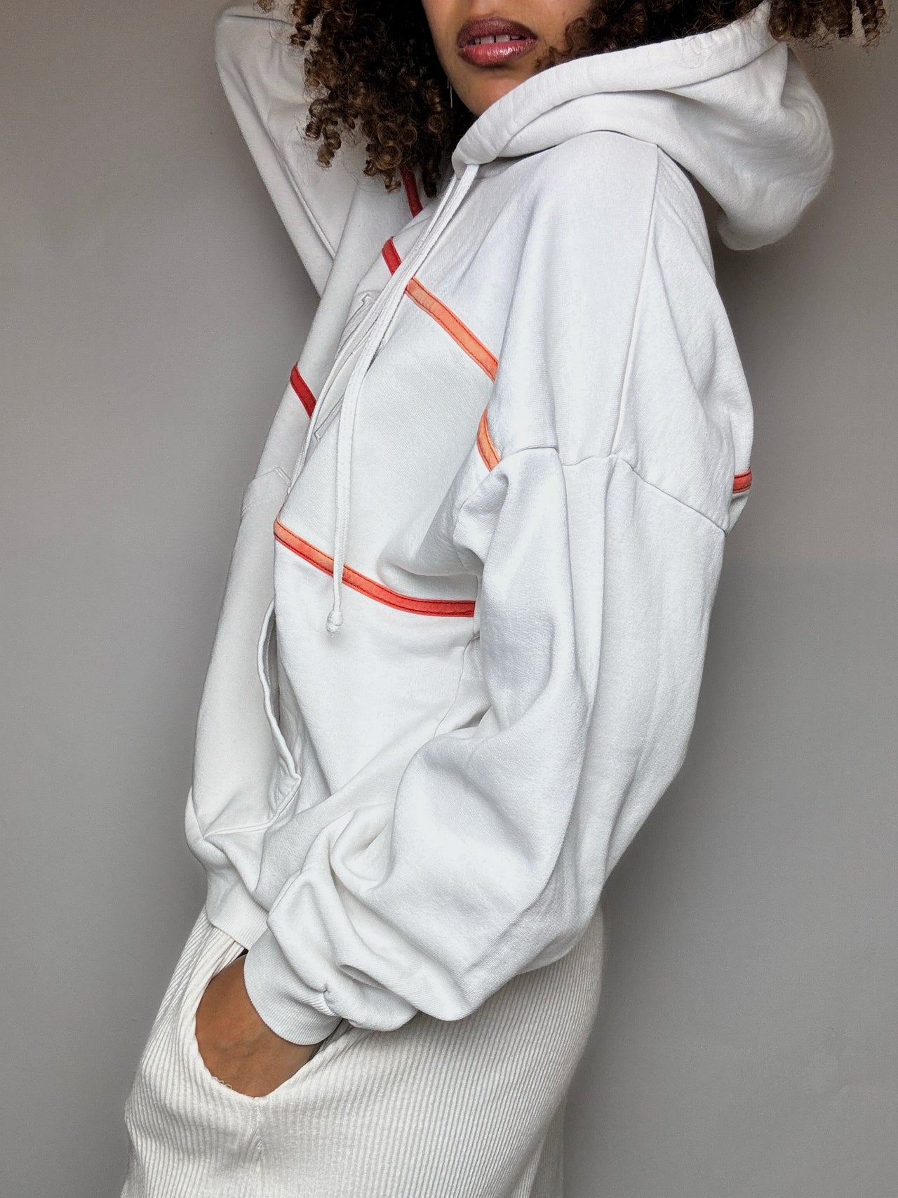 Sweat à capuche blanc LEVI'S S/M vintage