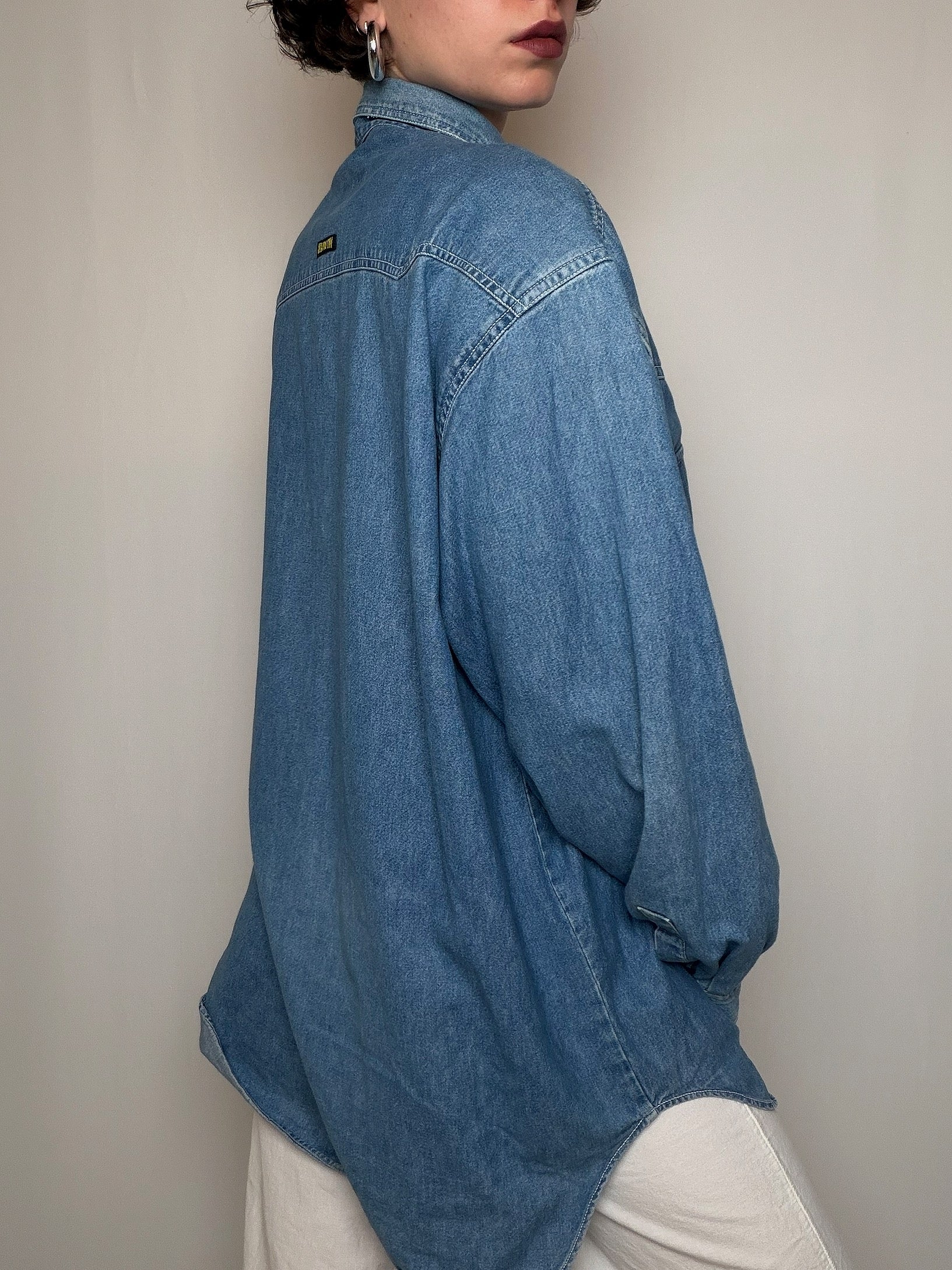 Chemise oversized en denim XL vintage