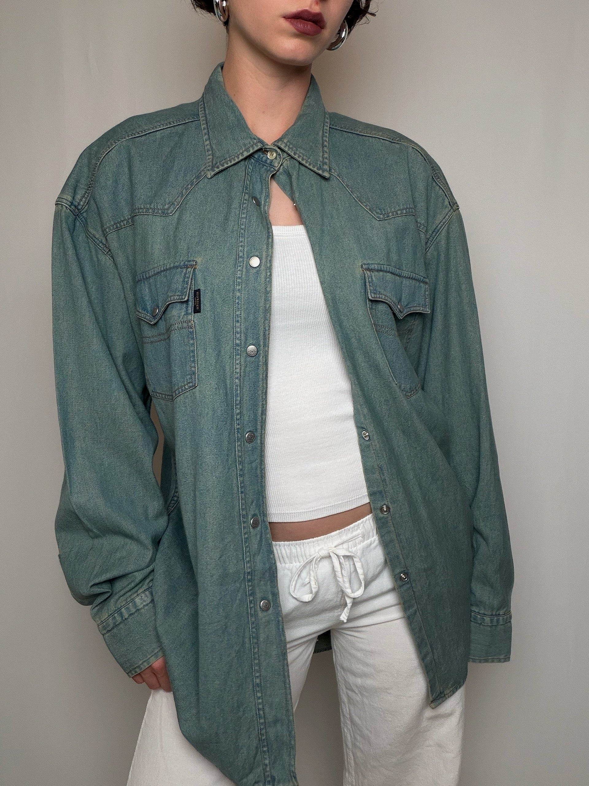 Chemise oversized en denim XL vintage