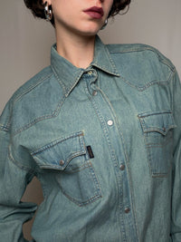 Chemise oversized en denim XL vintage