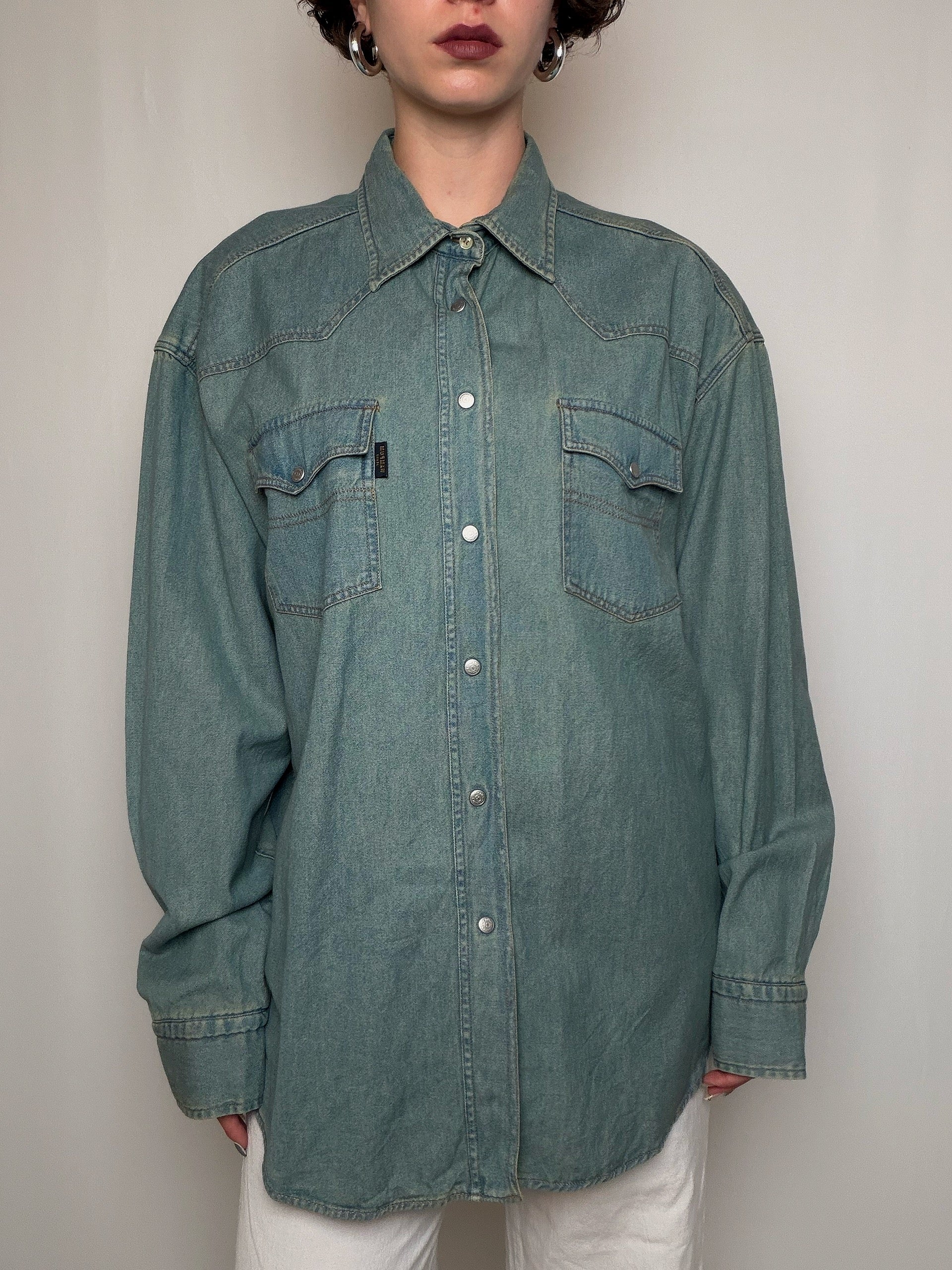Chemise oversized en denim XL vintage