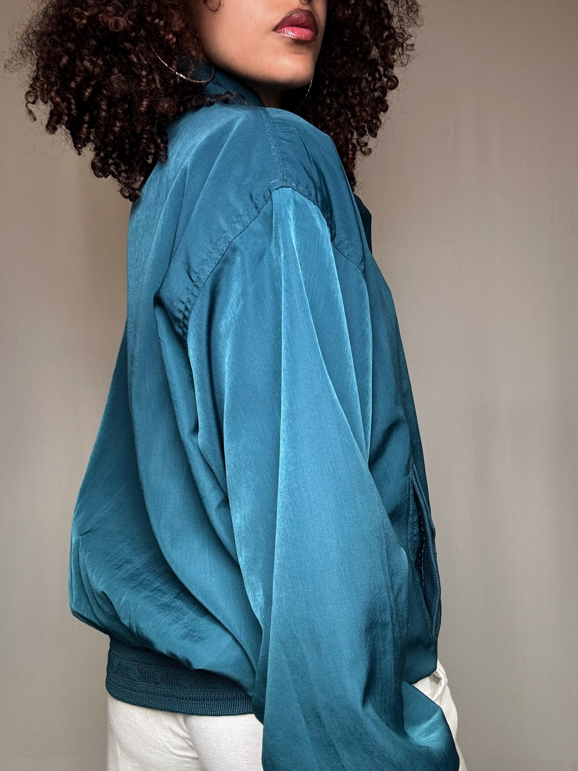 Veste d'été vert canard M vintage