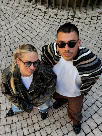 Lotus - écaille de tortue avec verres bleus