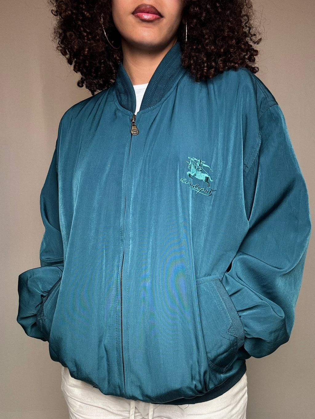 Veste d'été vert canard M vintage