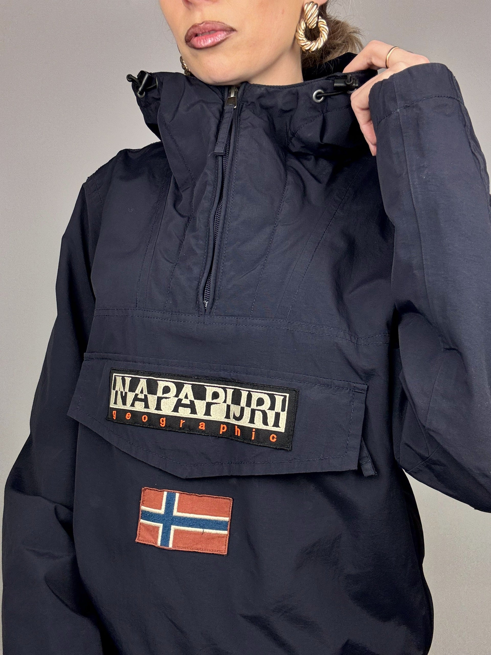 NAPAPIJRI L vintage navy parka down jacket