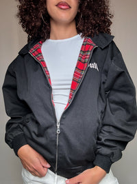 Schwarze Vintage Bomberjacke M für den Sommer