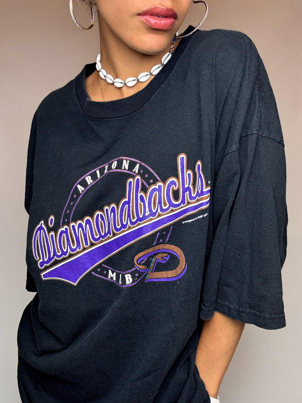 ARIZONA DIAMONDBACK XXL Vintage schwarzes T-Shirt